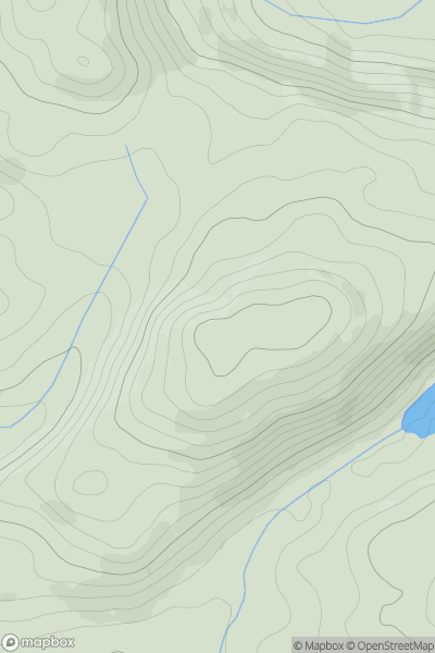 Thumbnail image for Craig y Castell [Dolgellau to Machynlleth] [SH697161] showing contour plot for surrounding peak